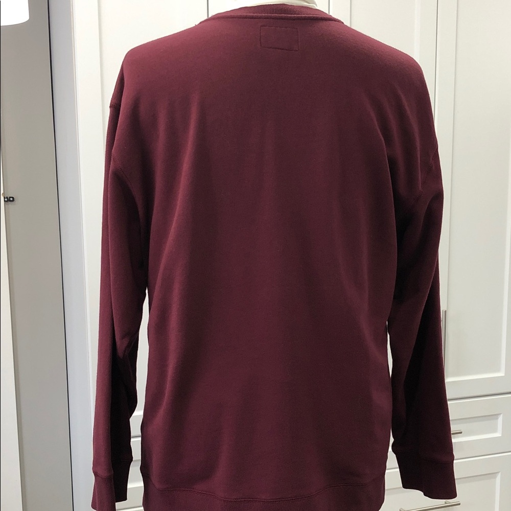 🦫Roots Men’s Crewneck Sweatshirt – XXL – Maroon - Picture 5 of 11